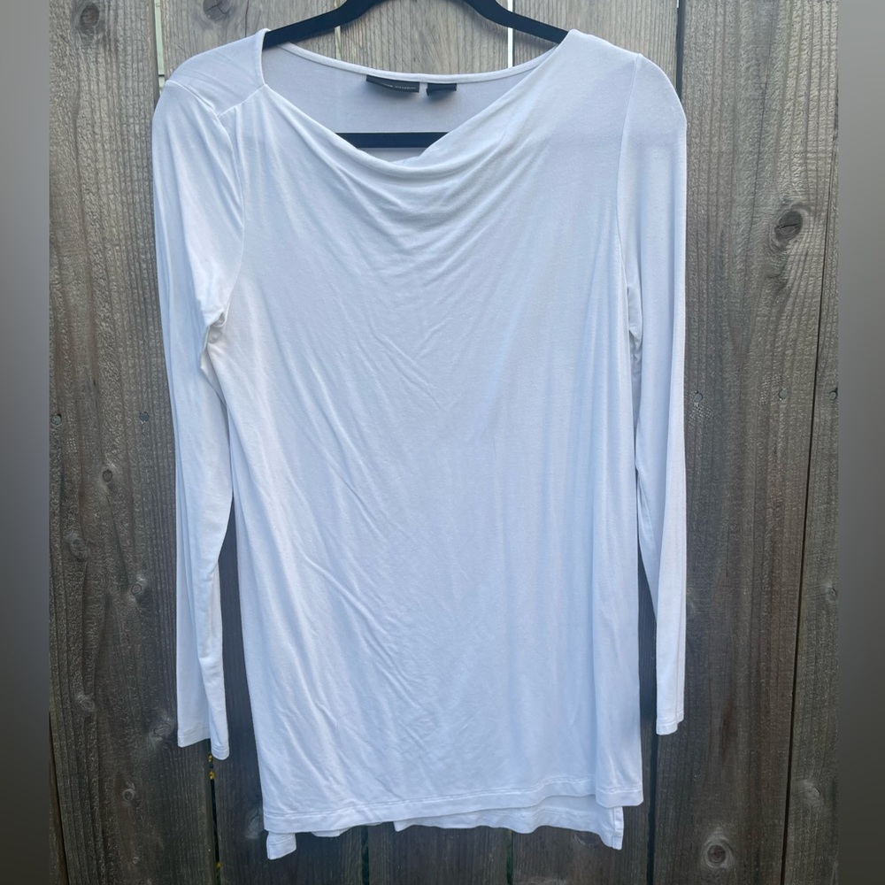White long sleeve slinky top